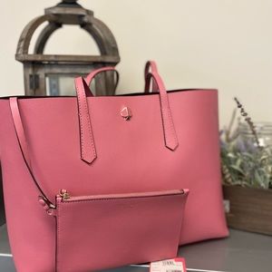 Kate Spade Large Molly Tote Blustery Pink NWT
